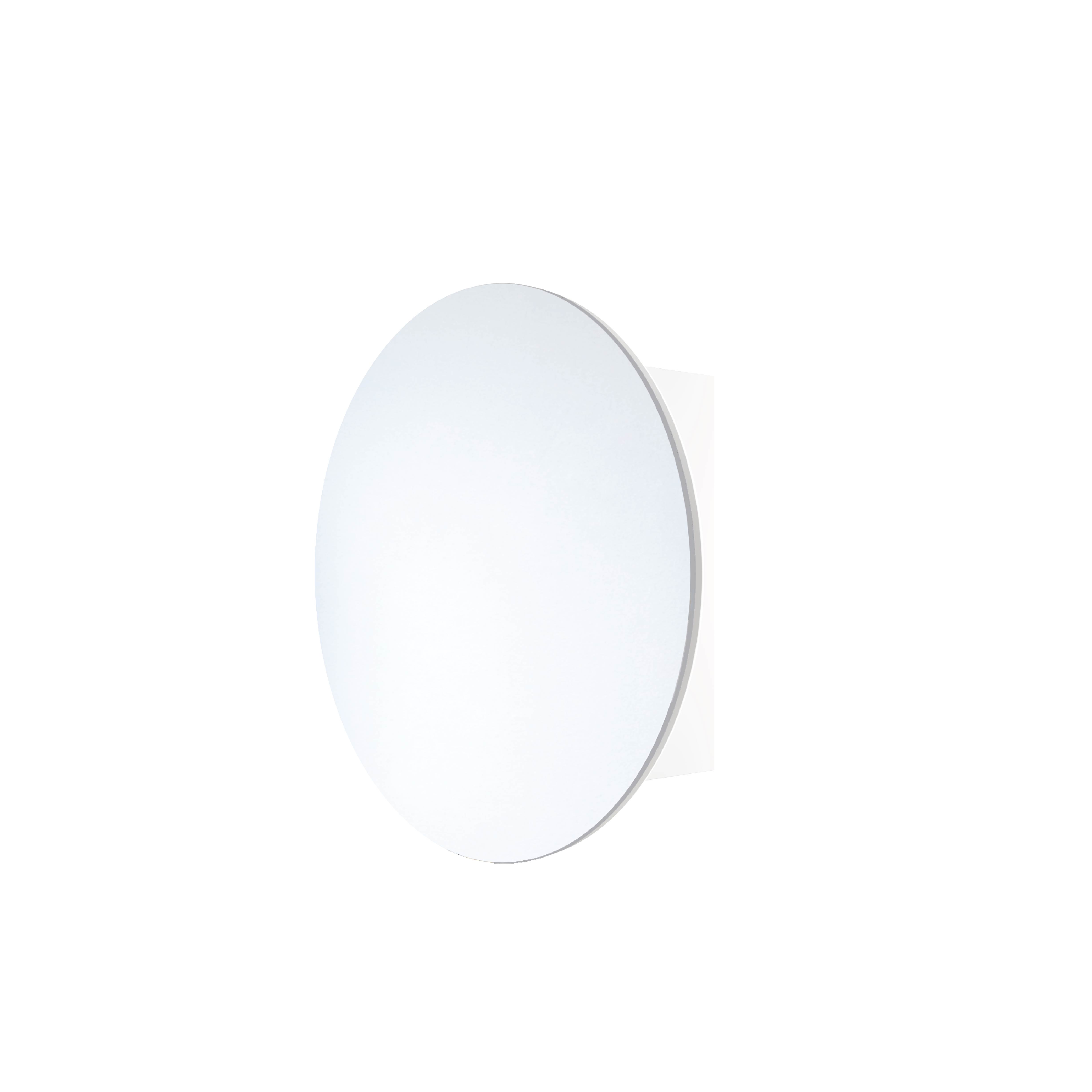 Thermogroup Chelsea Round Mirror Cabinet - 600ø x 150mm, White