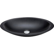 Fienza Bahama Stone Basin 600 x 350 x 105mm, Matte Black
