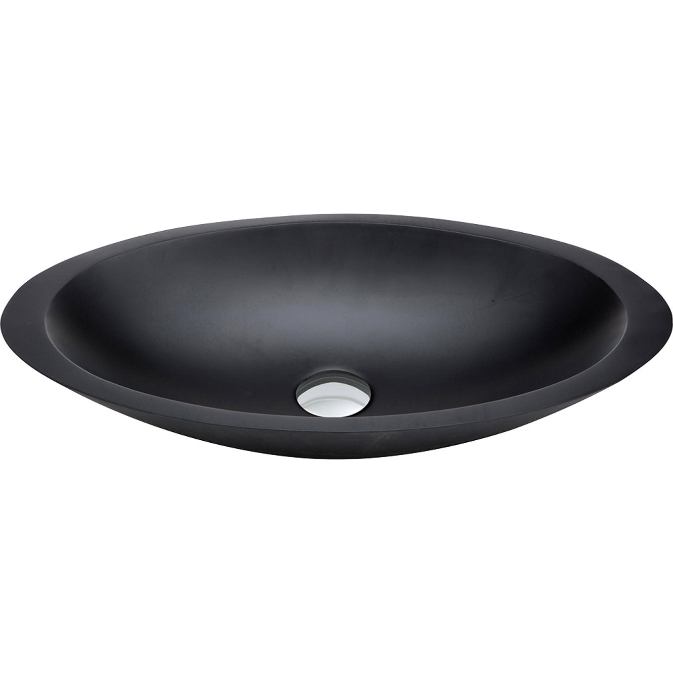 Fienza Bahama Stone Basin 600 x 350 x 105mm, Matte Black