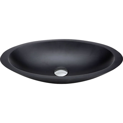 Fienza Bahama Stone Basin 600 x 350 x 105mm, Matte Black