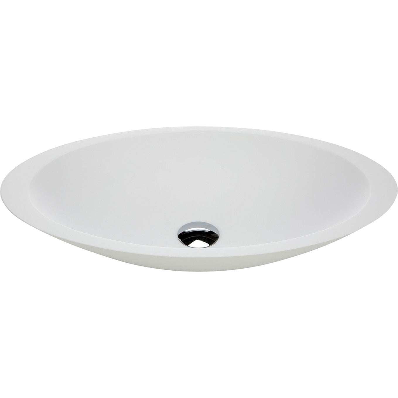 Fienza Bahama Stone Basin 600 x 350 x 105mm, Matte White