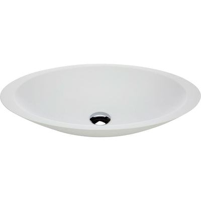 Fienza Bahama Stone Basin 600 x 350 x 105mm, Matte White