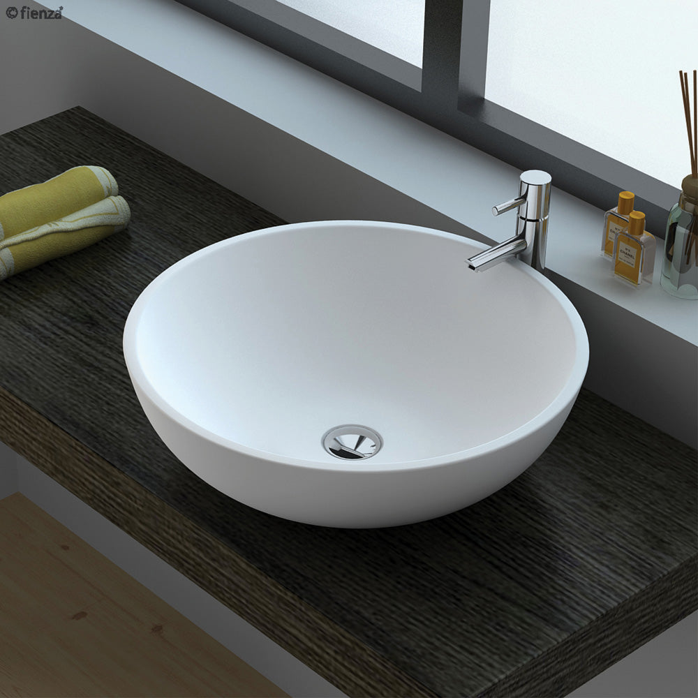 Fienza Lexy Solid Surface Basin, Matte White