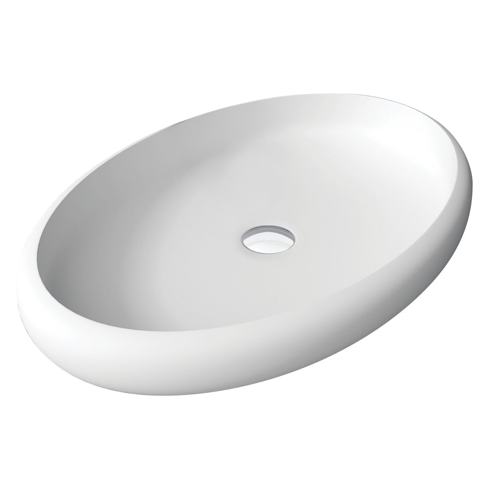 Fienza Antonia Above Counter Solid Surface Basin, Matte White