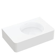 Fienza Encanto 470 Solid Surface Wall Hung Basin with Overflow NTH, Matte White