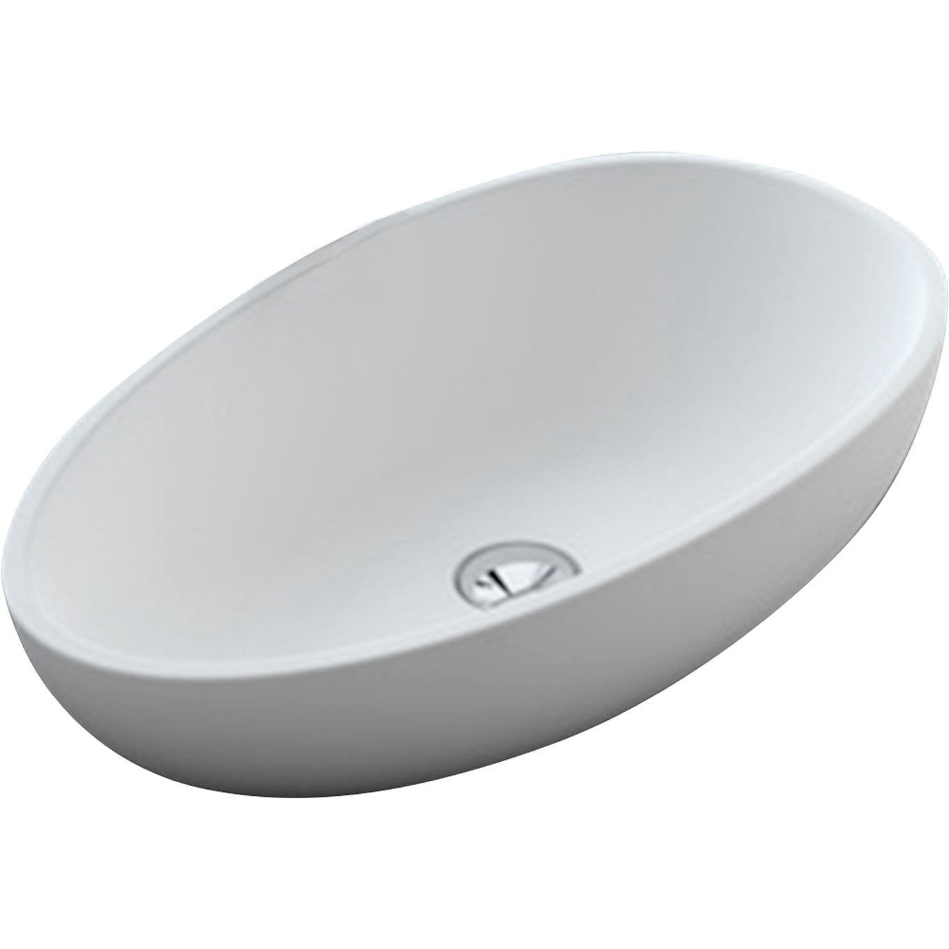 Fienza Bahama Mk11 Above Counter Cast Stone Basin, Matte White