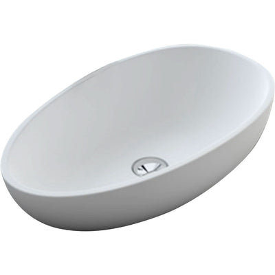 Fienza Bahama Mk11 Above Counter Cast Stone Basin, Matte White