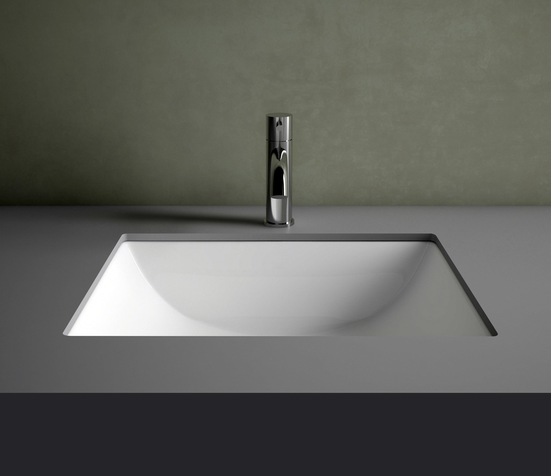 Studio Bagno Cattura Rectangular Undercounter, Gloss White