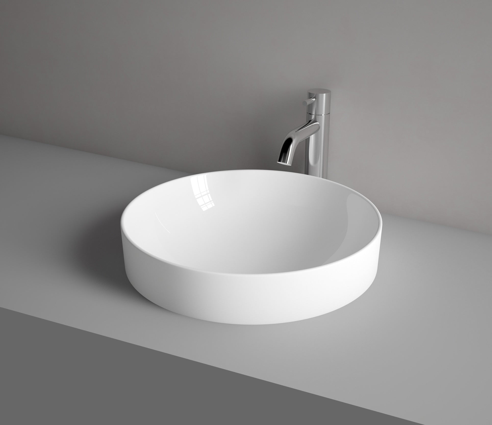 Studio Bagno Cattura Round Inset, Gloss White