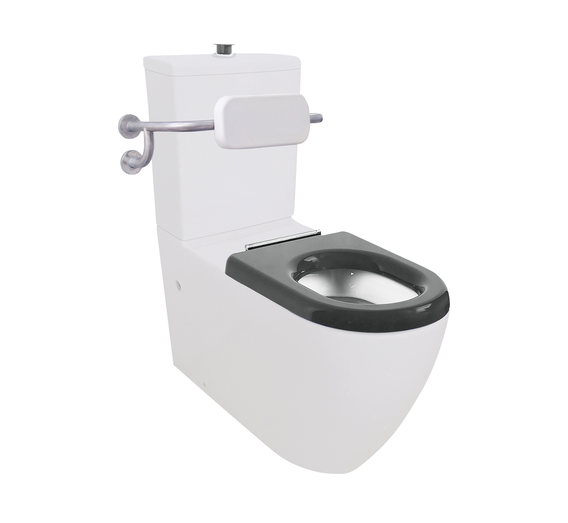 Studio Bagno Comoda 800 Disabled Toilet - Blue seat, White / Blue