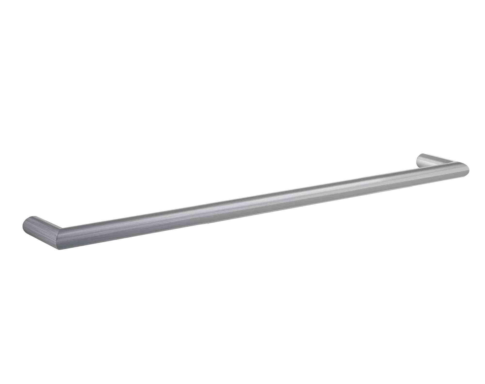Thermogroup Thermorail Round Single Rail 832x32x100mm 23Watts - Brushed - Includes Transformer, Brushed Stainless Steel
