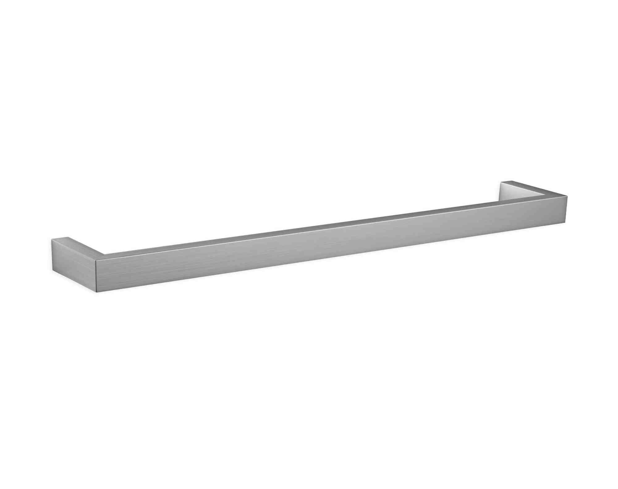Thermogroup Thermorail Square Single Rail 832x40x100mm 30Watts - Brushed - Includes Transformer, Brushed Stainless Steel