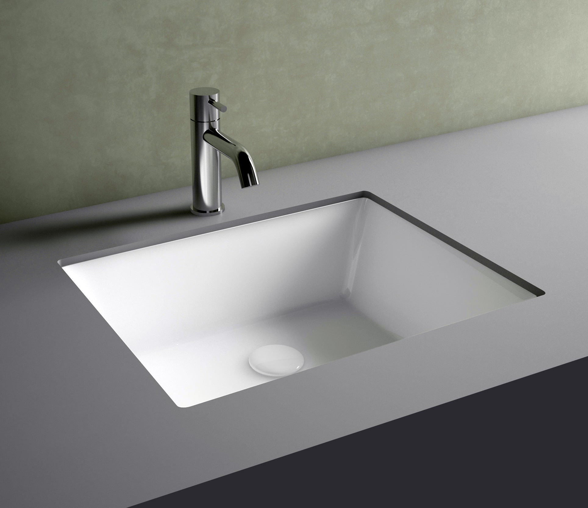 Studio Bagno Edge 50 Undercounter, Gloss White