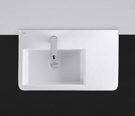 Studio Bagno Edge Bench/Wall Basin Left NTH, Gloss White