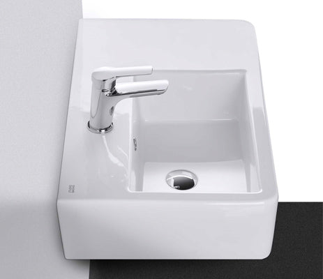 Studio Bagno Edge Bench/Wall Basin Left NTH, Gloss White