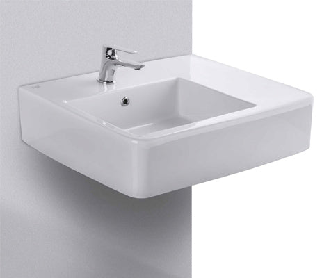 Studio Bagno Edge Bench/Wall Basin Left 1TH, Gloss White