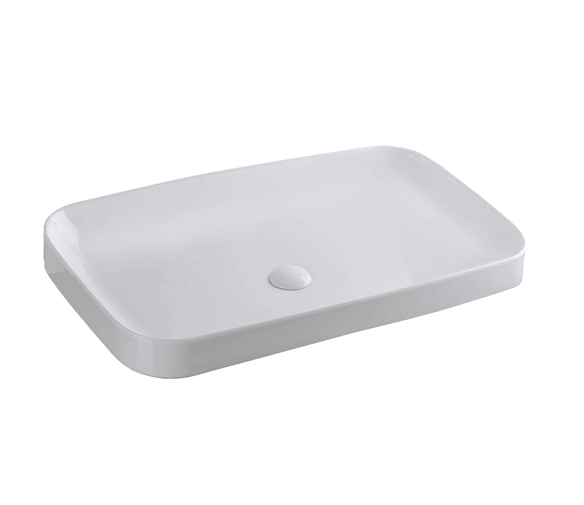 Studio Bagno Element 75 Bench Basin, Gloss White
