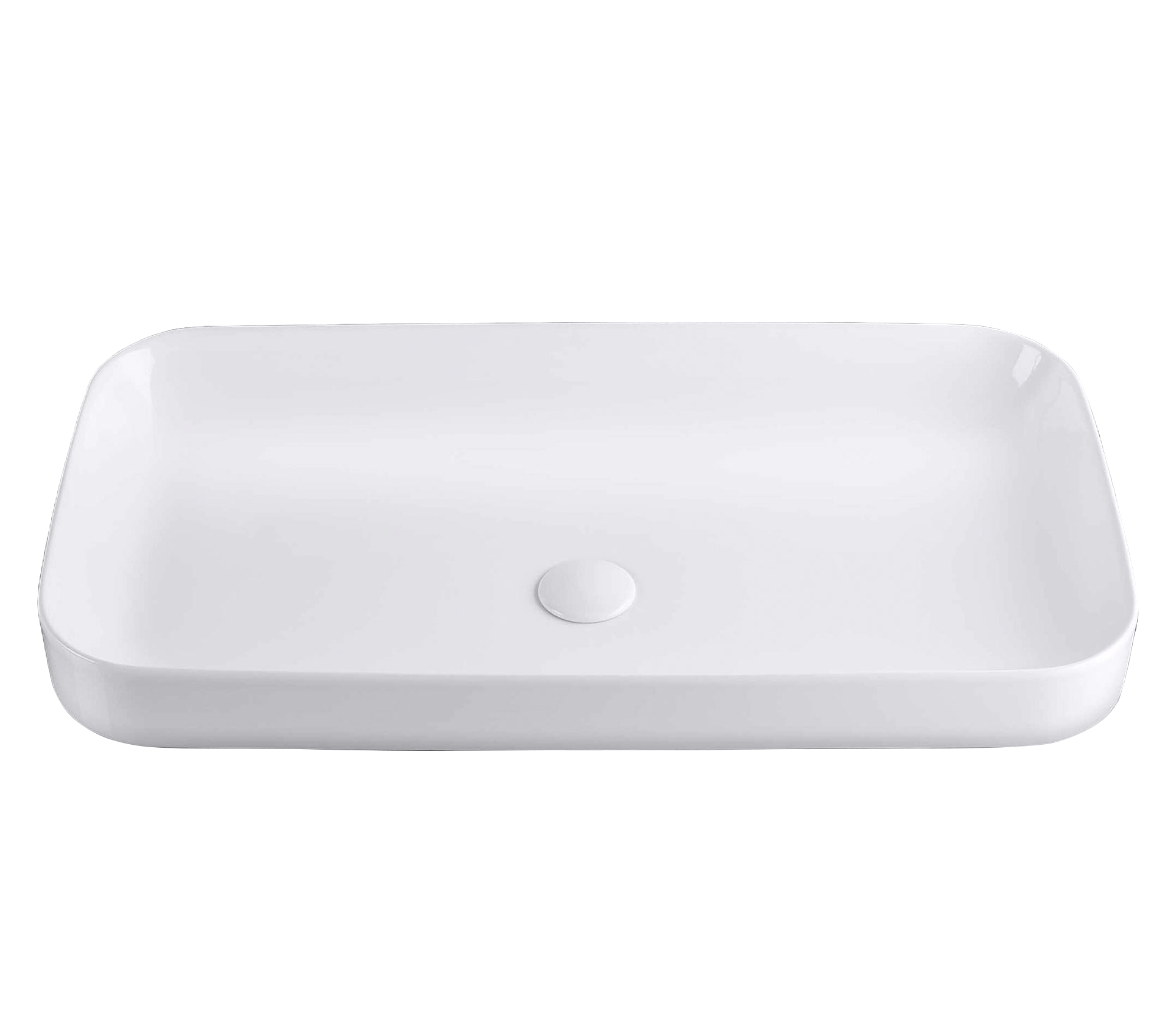 Studio Bagno Element 75 Bench Basin, Gloss White