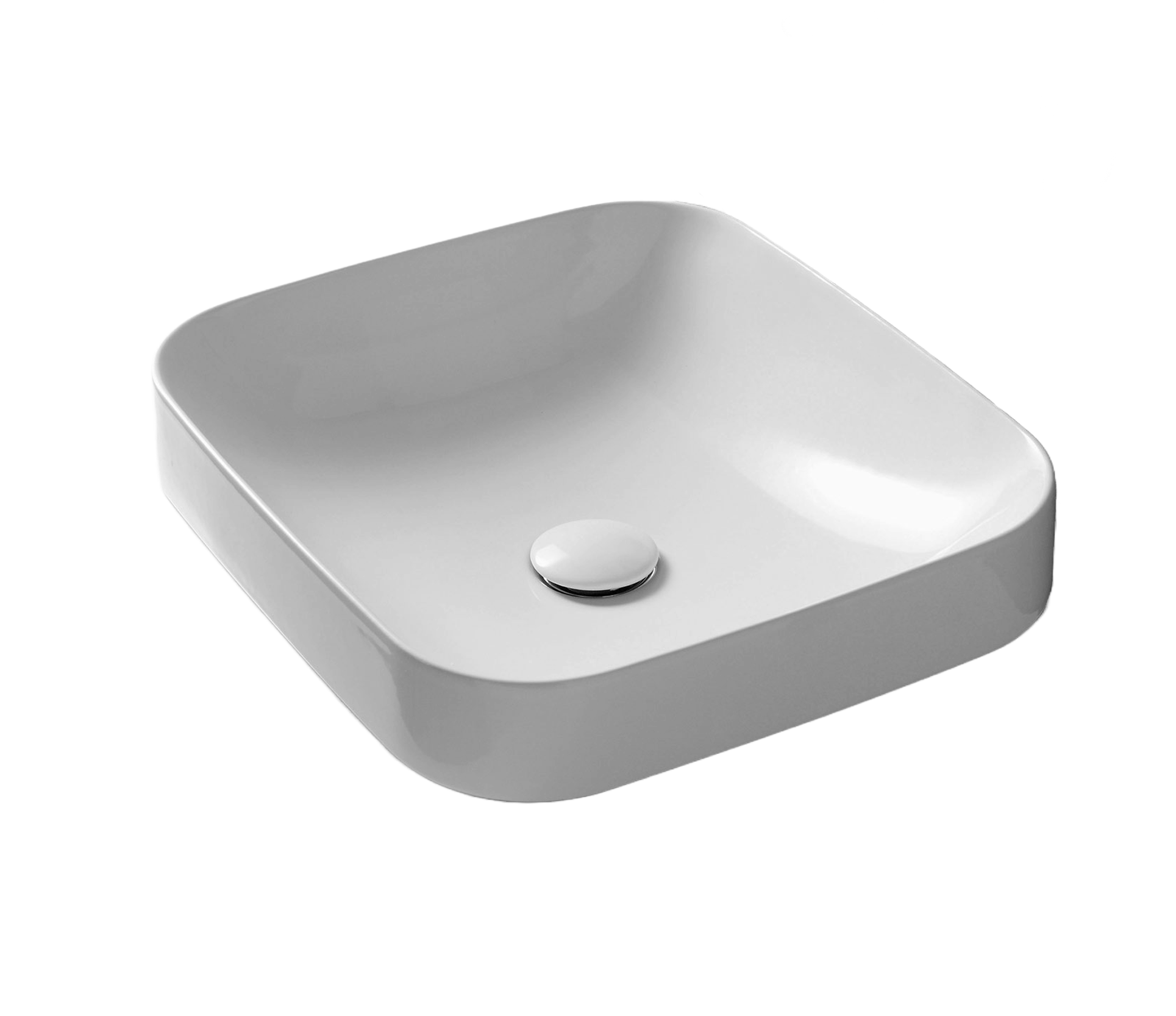 Studio Bagno Element 45 Bench Basin, Gloss White