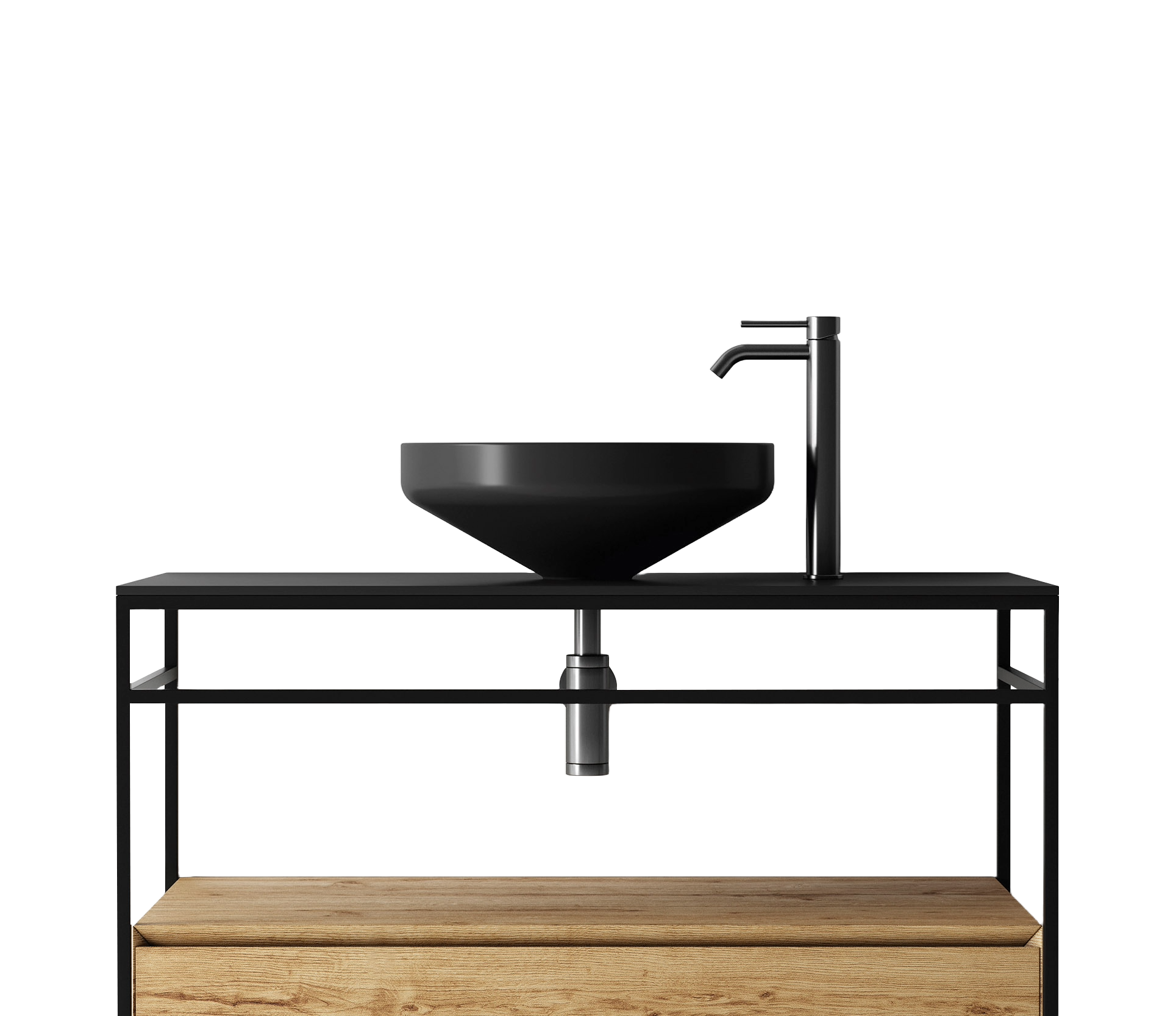 Studio Bagno Equilibrium 1 Bench Basin, Gloss White