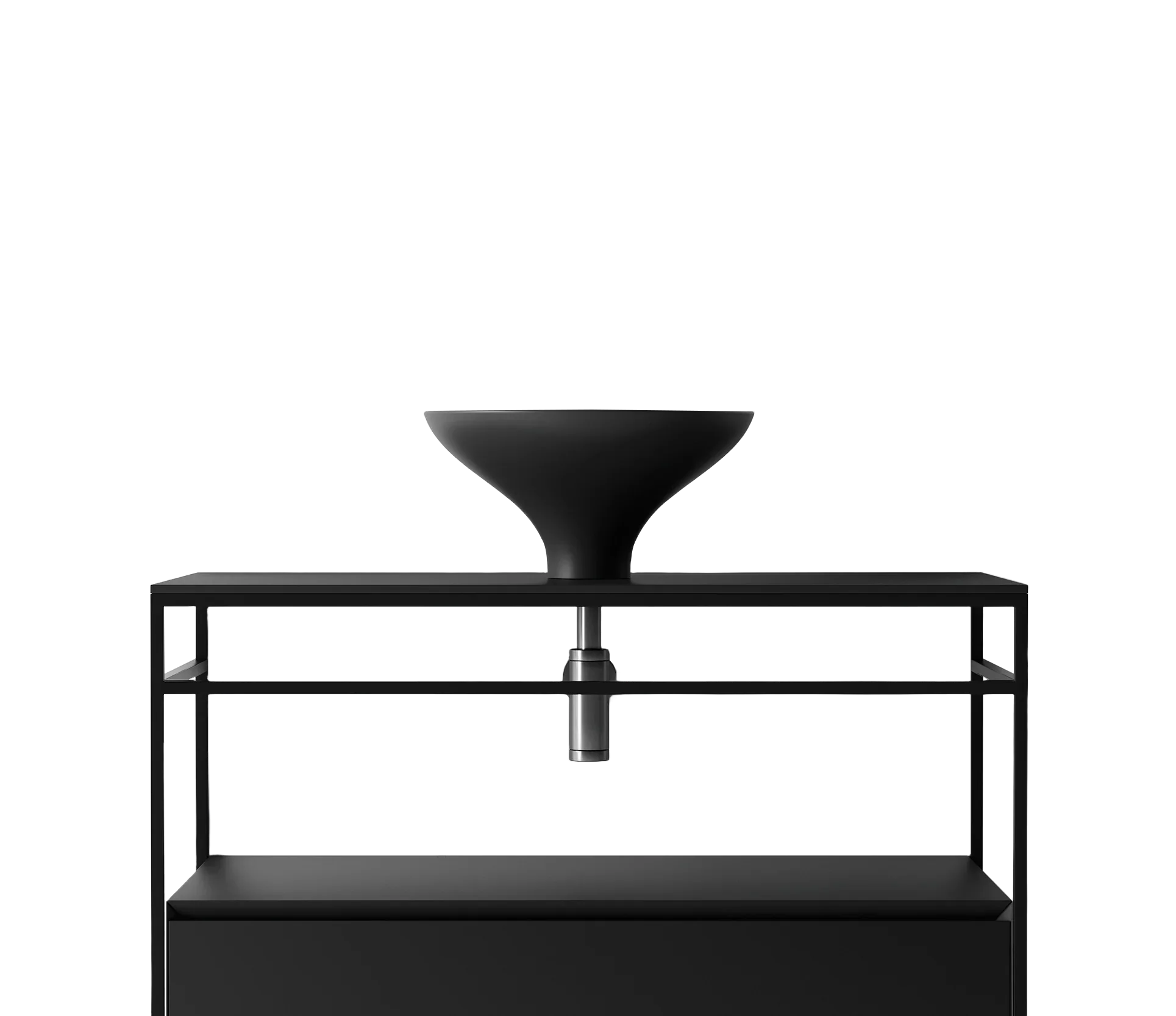 Studio Bagno Equilibrium 2 Bench Basin - Matte Black