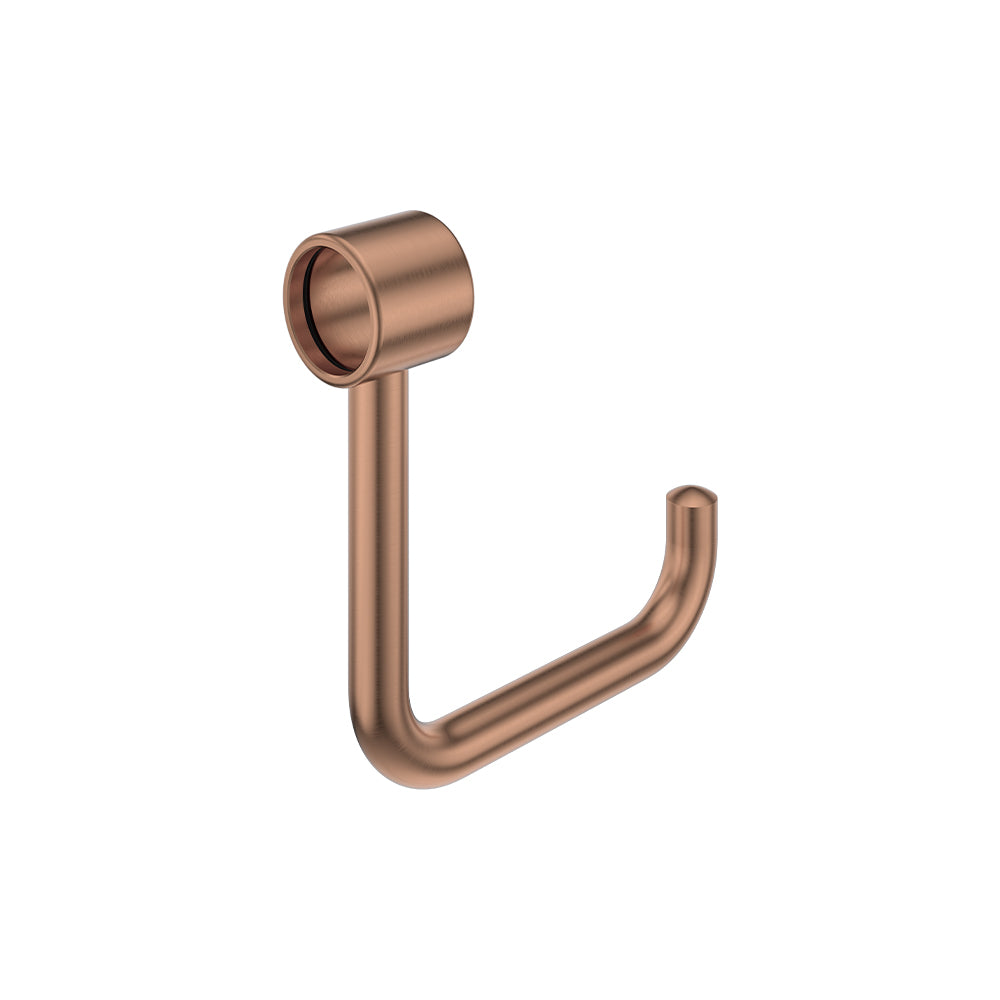 Fienza Care Slimline Roll Holder for Care Rail, Brushed Copper