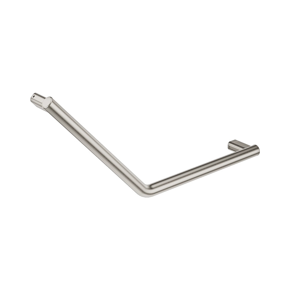 Fienza Care 135° Ambulant Reversible L/R Handrail 411x411x32 (2Pts), Brushed Nickel