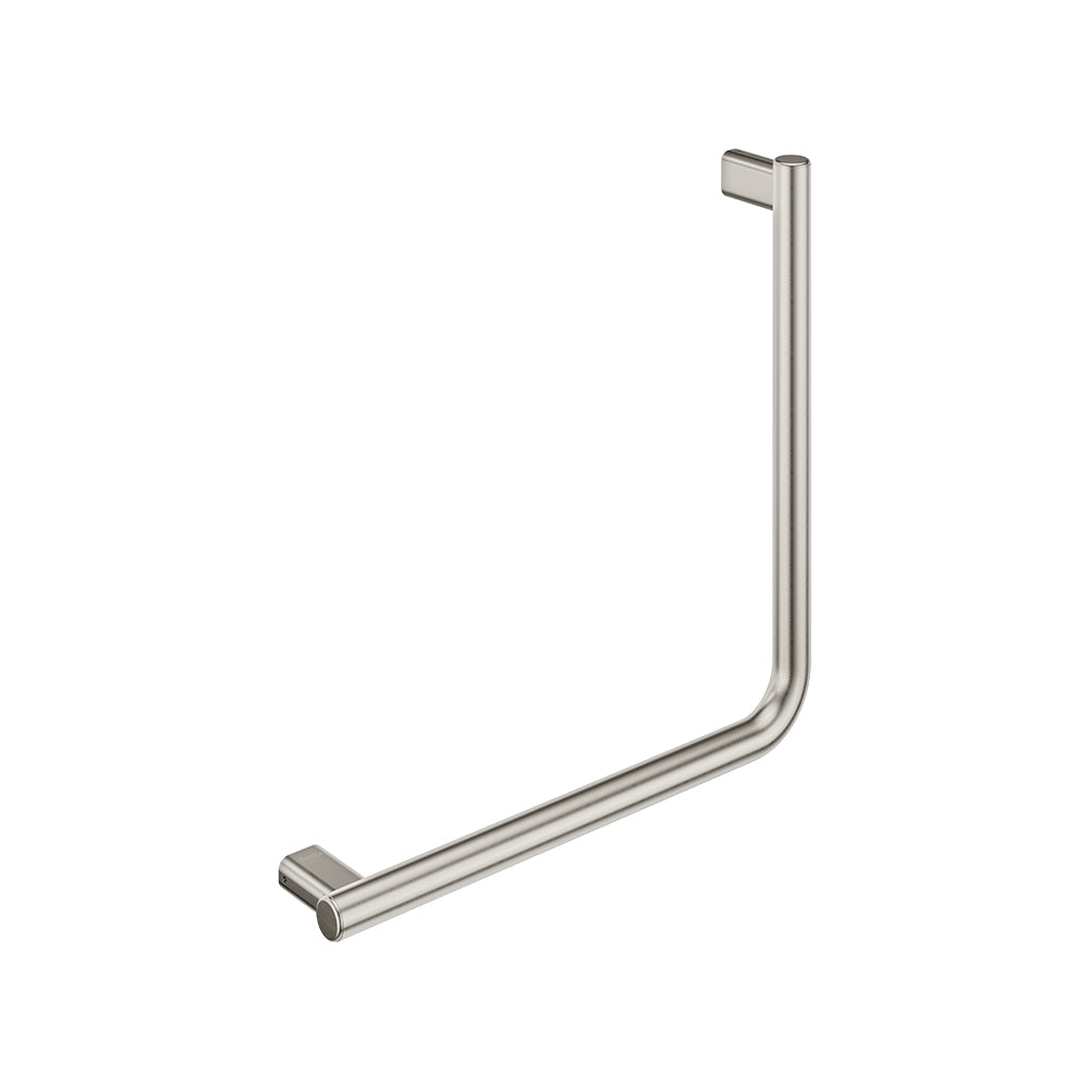 Fienza Care 90° Ambulant Reversible L/R Handrail 450x450x32 (2Pts), Brushed Nickel