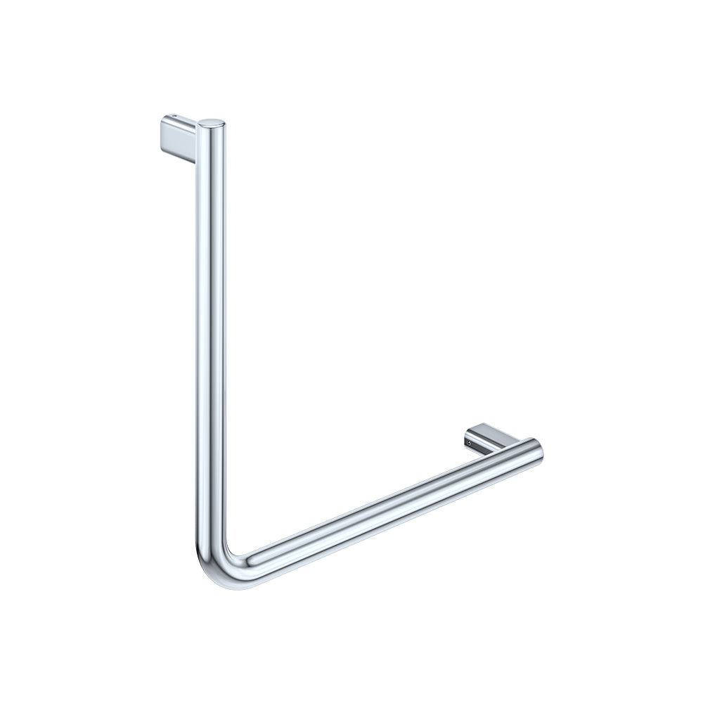 Fienza Care 90° Ambulant Reversible L/R Handrail 450x450x32 (2Pts), Polished Stainless Steel