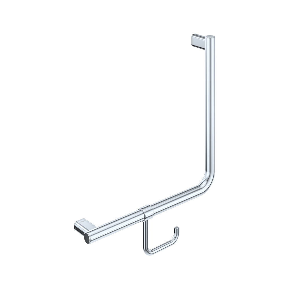 Fienza Care 90° Ambulant Reversible L/R Handrail 450x450x32 (2Pts), Polished Stainless Steel