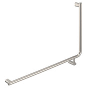 Fienza Care Rail 90° Left Hand 835x573x32 (3Pts), Brushed Nickel