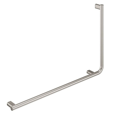 Fienza Independent Living 90° Care Slimline Rail Left Hand, Brushed Nickel