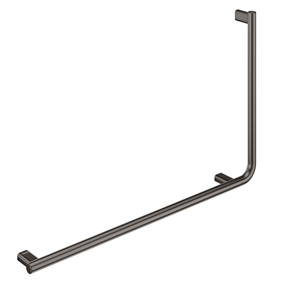 Fienza Independent Living 90° Care Slimline Rail Left Hand, Gun Metal