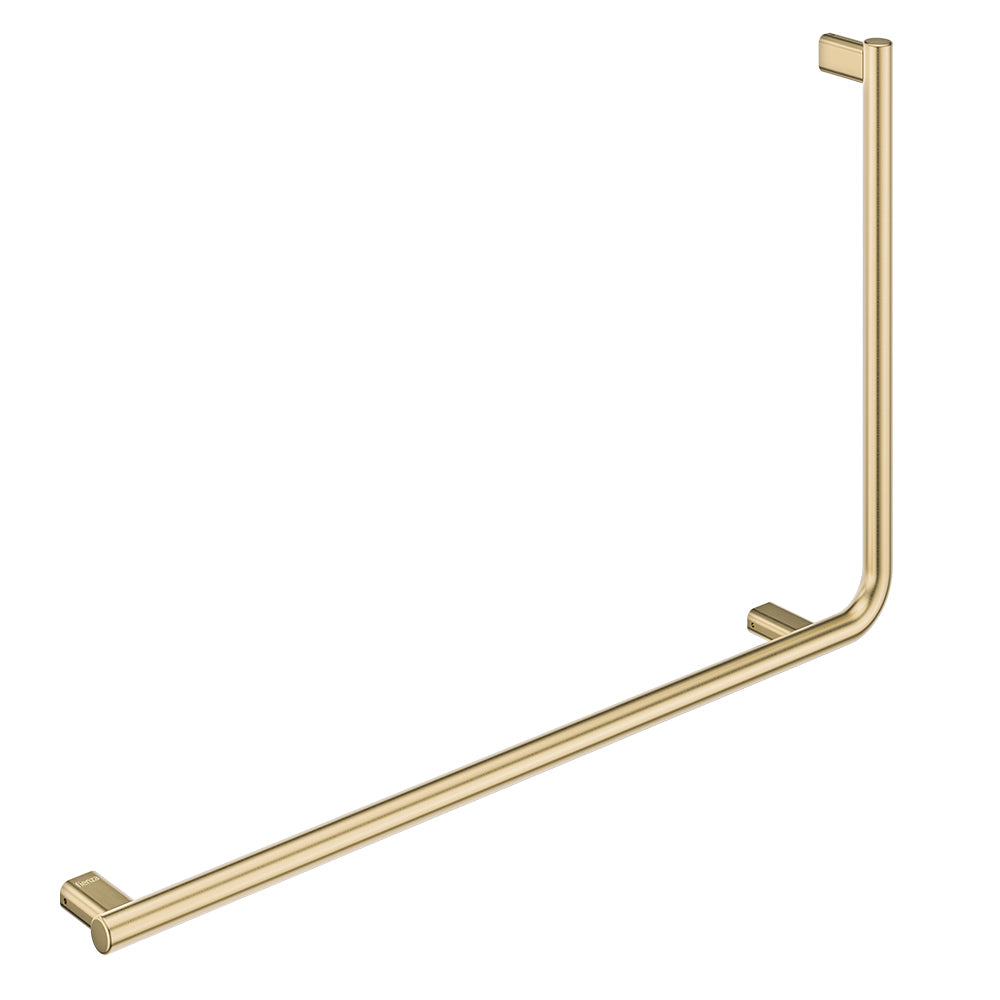 Fienza Independent Living 90° Care Slimline Rail Left Hand, Urban Brass