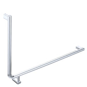 Fienza Care Rail 90° Right Hand 835x573x32 (3Pts), Polished Stainless Steel