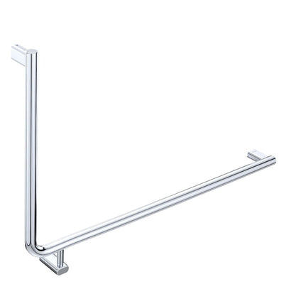 Fienza Care Rail 90° Right Hand 835x573x32 (3Pts), Polished Stainless Steel