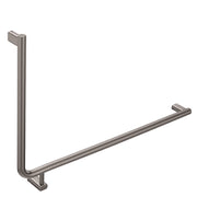 Fienza Care Rail 90° Right Hand 835x573x32 (3Pts), Gun Metal