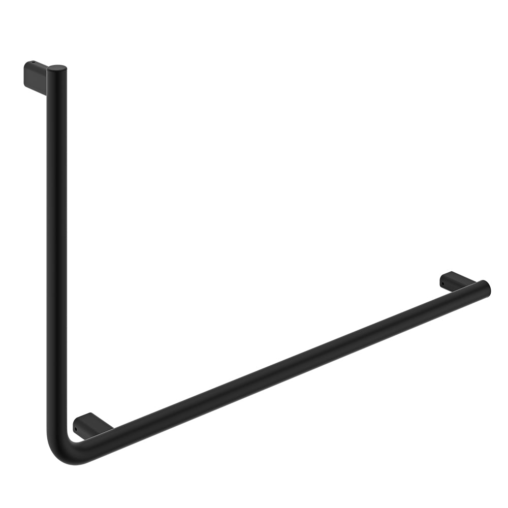 Fienza Independent Living 90° Care Slimline Rail Right Hand, Matte Black
