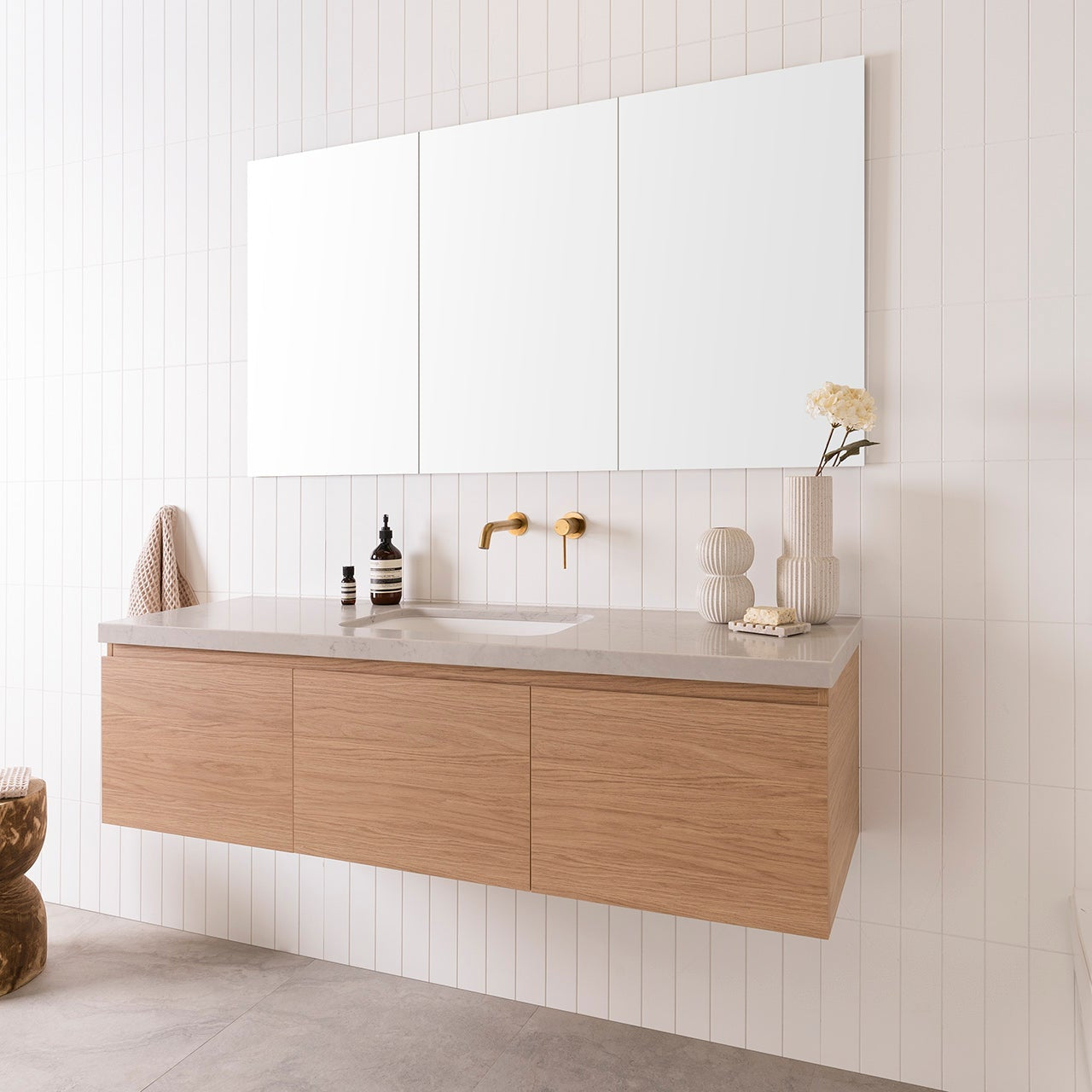 ADP Glacier Lite All Door Slim Wall Hung Vanity