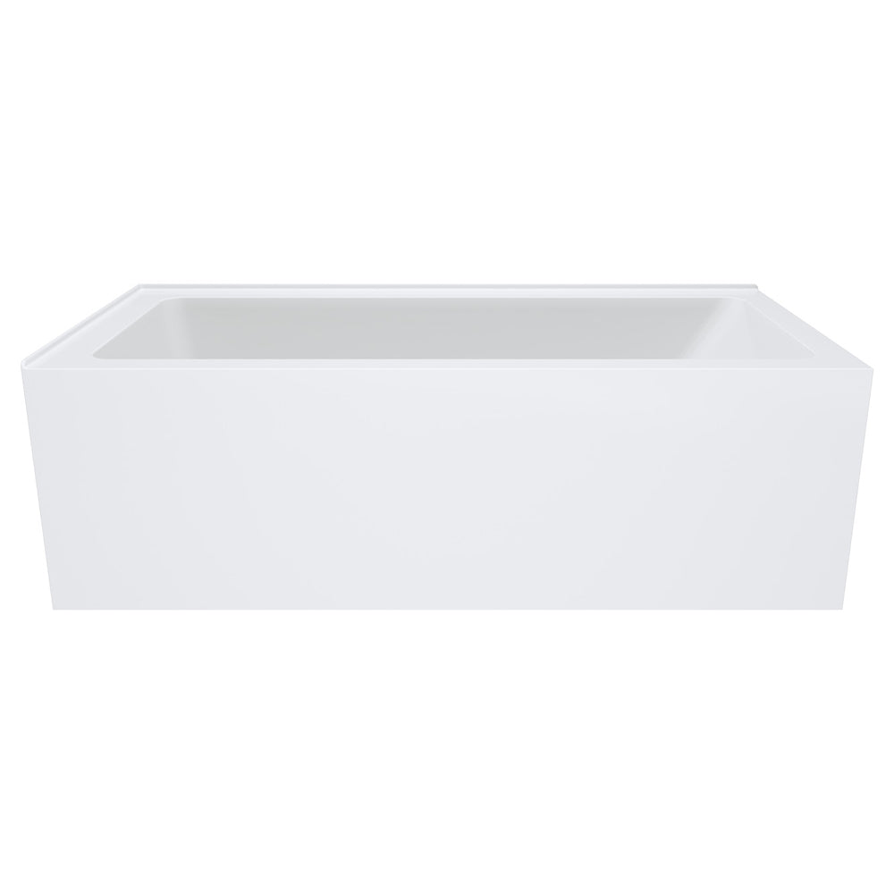 Fienza Sentor Right-Hand Corner Bath 1650mm, Gloss White — FR02-1650R