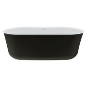Fienza Windsor Freestanding Acrylic Bath, Matte Black