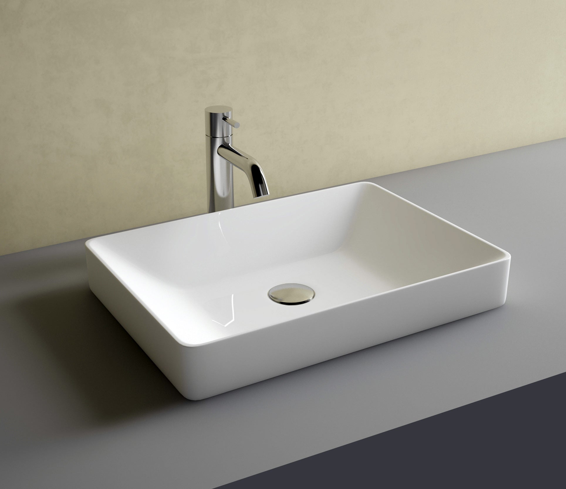 Studio Bagno Fascino 50 Inset, Gloss White