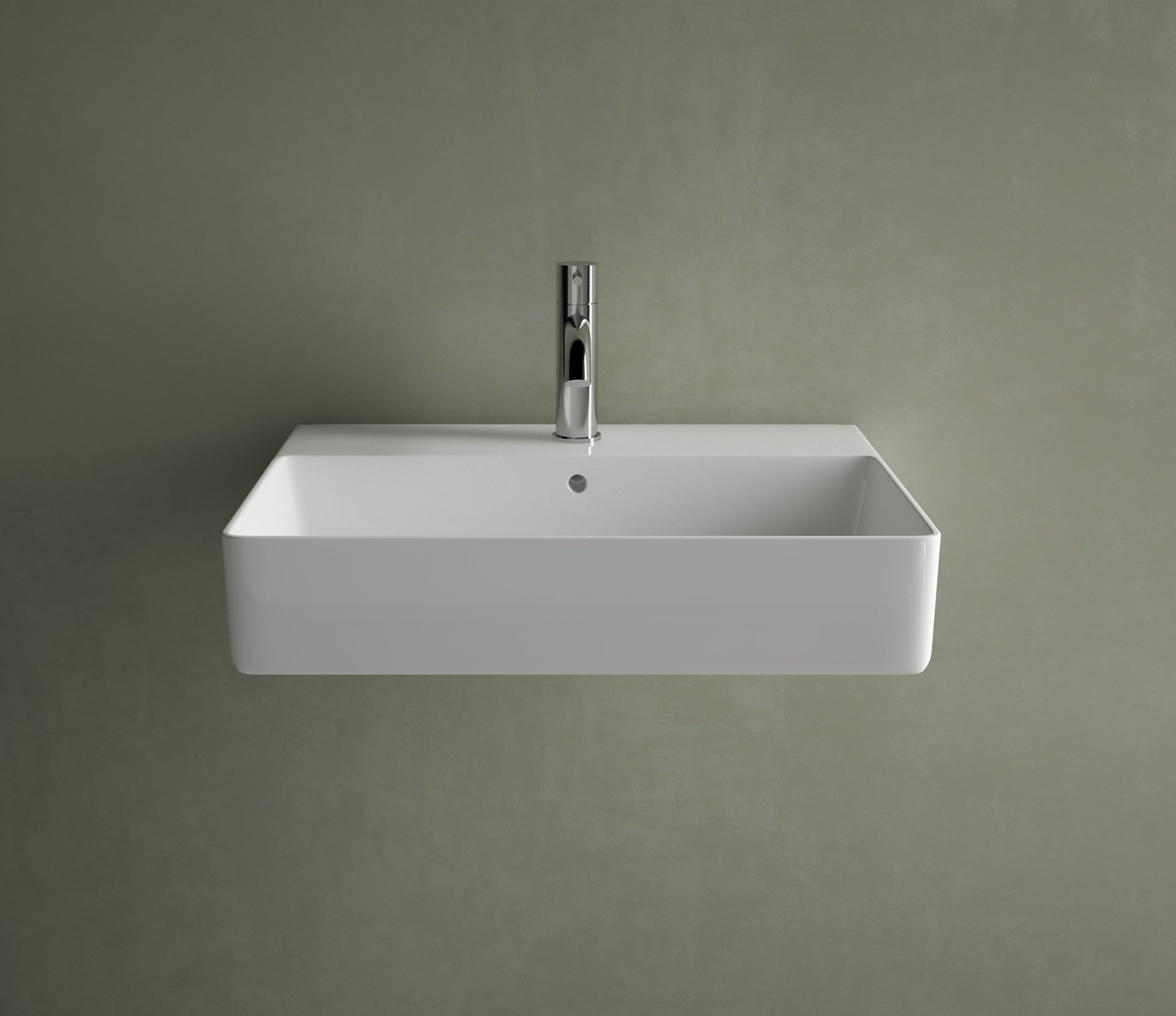 Studio Bagno Fascino 60 Bench/Wall Basin - NTH, Gloss White