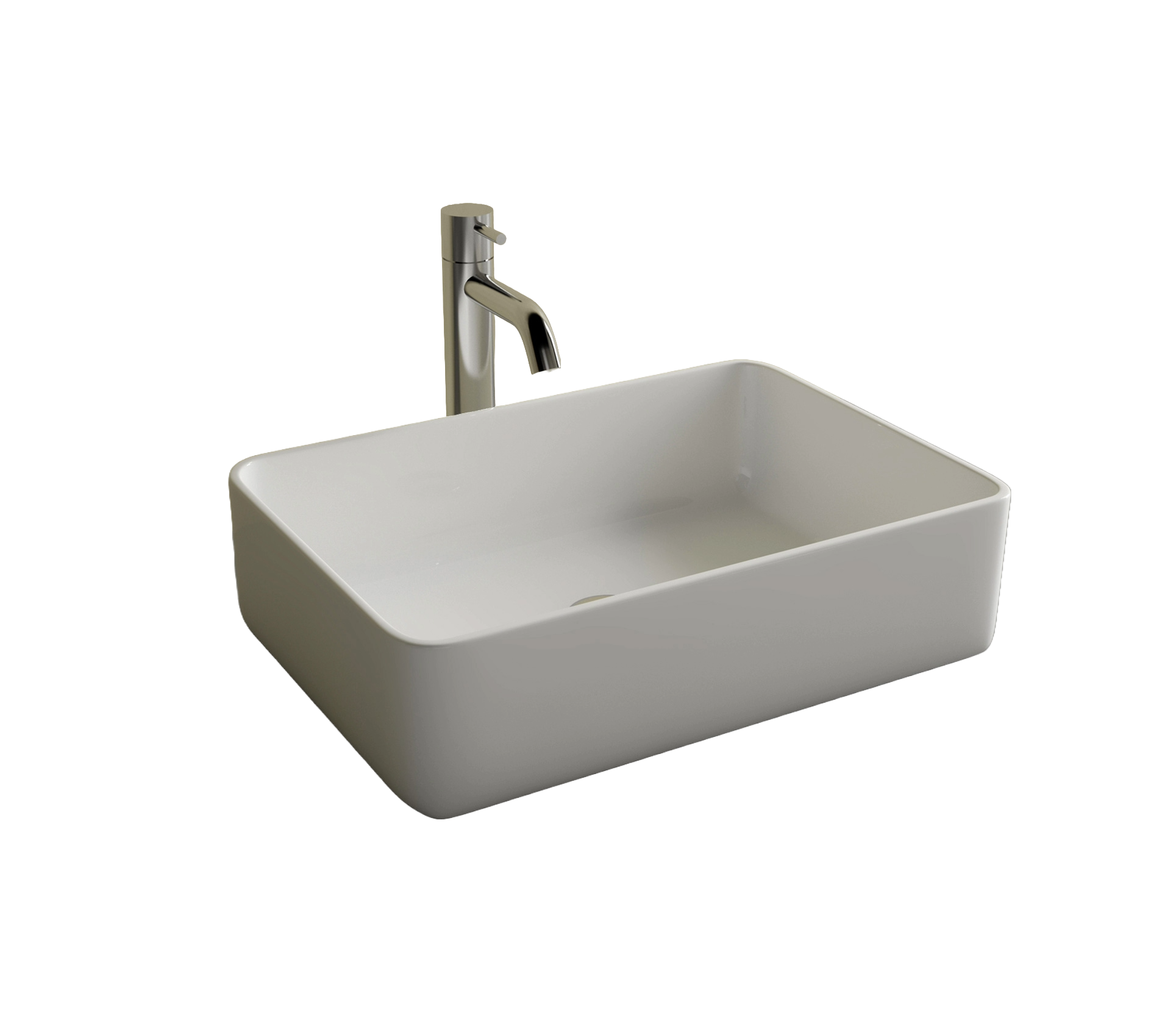 Studio Bagno Fascino Rectangle Bench, Gloss White