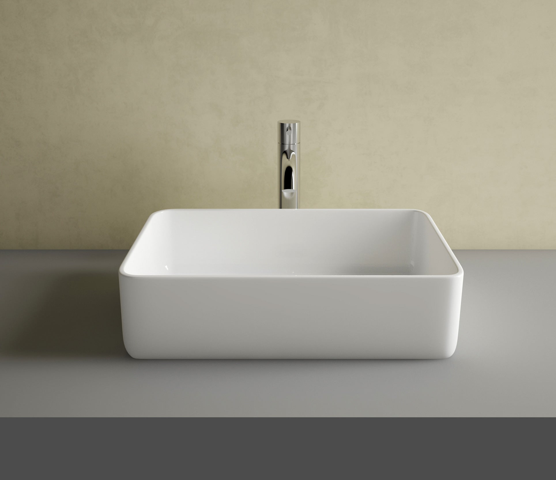 Studio Bagno Fascino Rectangle Bench, Gloss White