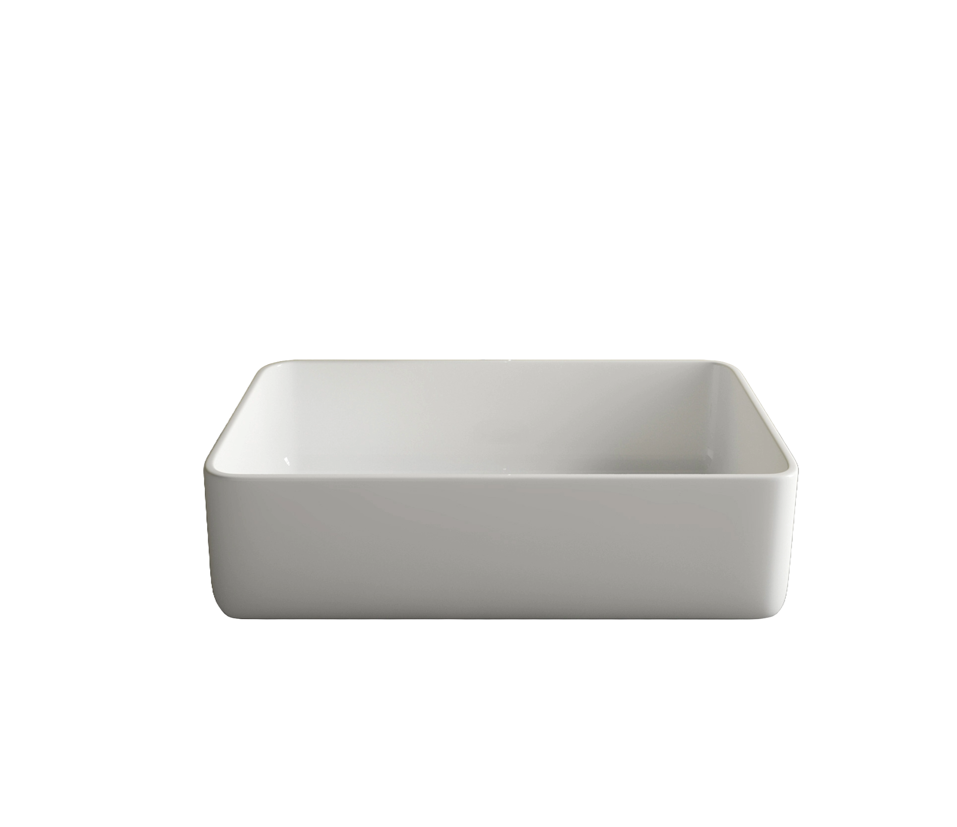 Studio Bagno Fascino Rectangle Bench, Gloss White
