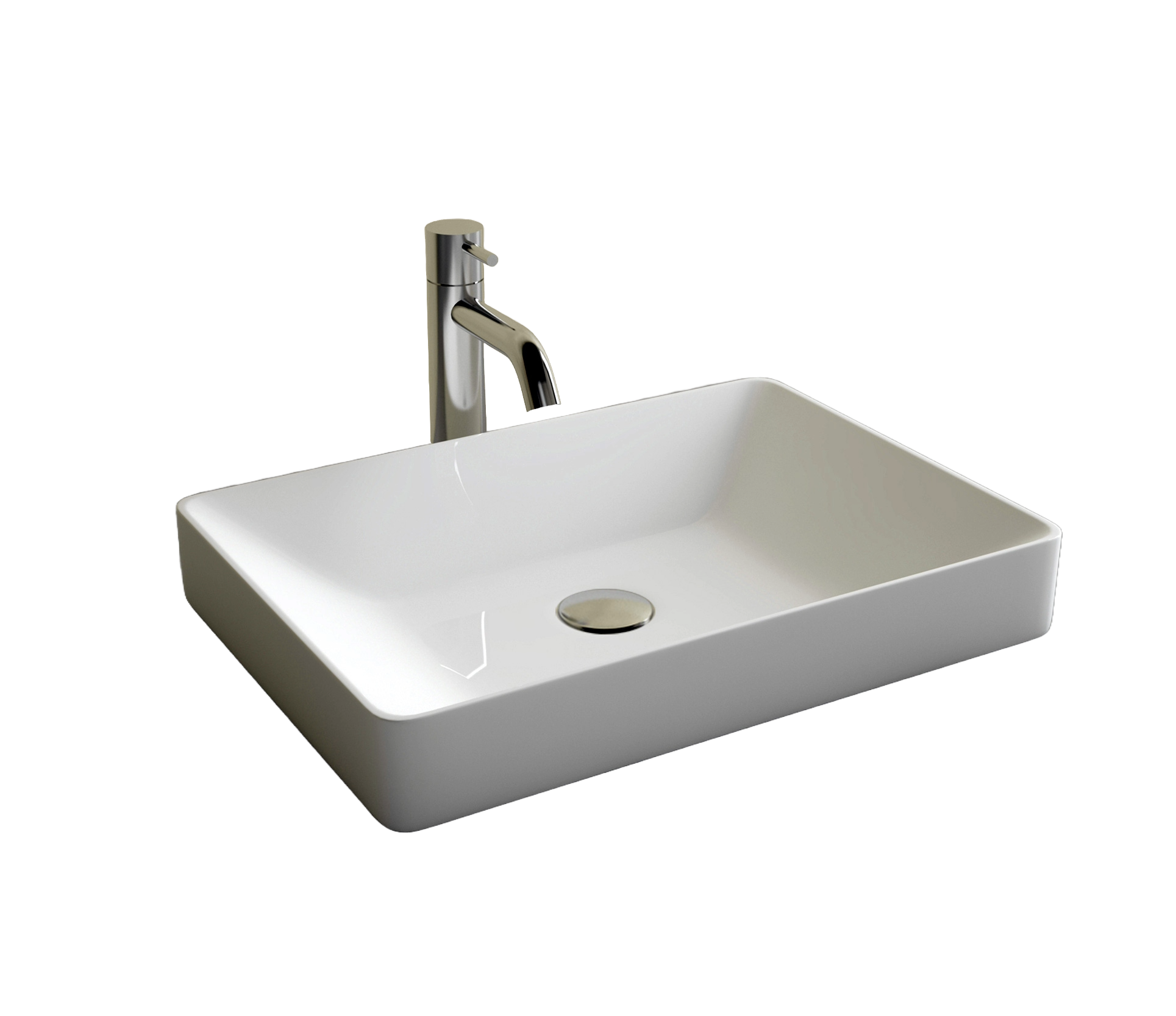 Studio Bagno Fascino 50 Inset, Gloss White