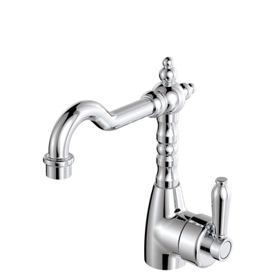 Fienza Eleanor Shepherd's Crook Basin Mixer, Chrome