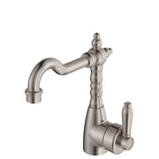 Fienza Eleanor Basin Mixer With Shepherd's Crook, Brushed Nickel