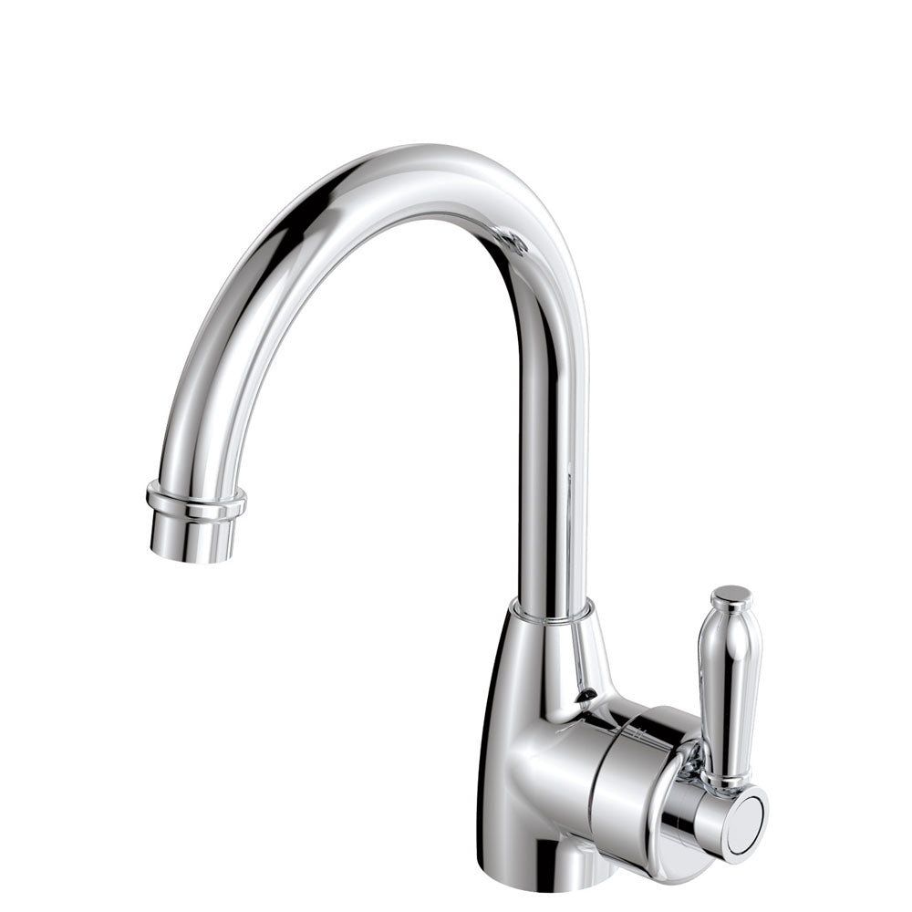 Fienza Eleanor Gooseneck Basin Mixer, Chrome
